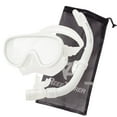 thumbnail image 1 of Reef Tourer Adult Single-Window Mask & Snorkel Set for Age 10+, White, 1 of 7