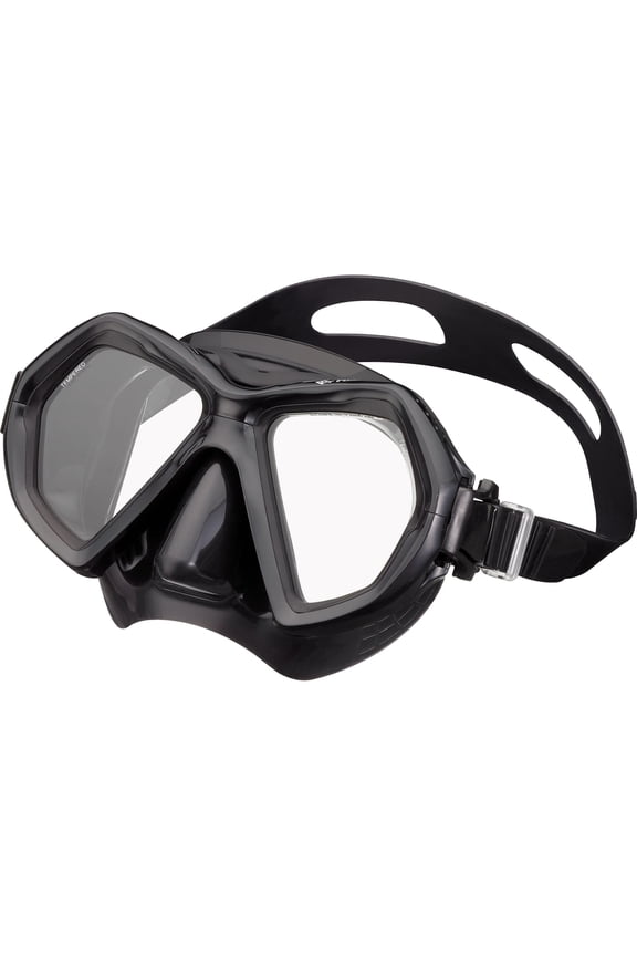 Adult X-Plore 2-Window Snorkeling Mask, Black