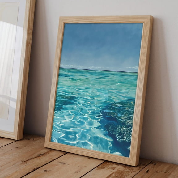 Reef Under The Sea , Ocean Lover Wall Art, Beach House Decor, Underwater Nautical Decor, Wall Art Unframed Paper Print