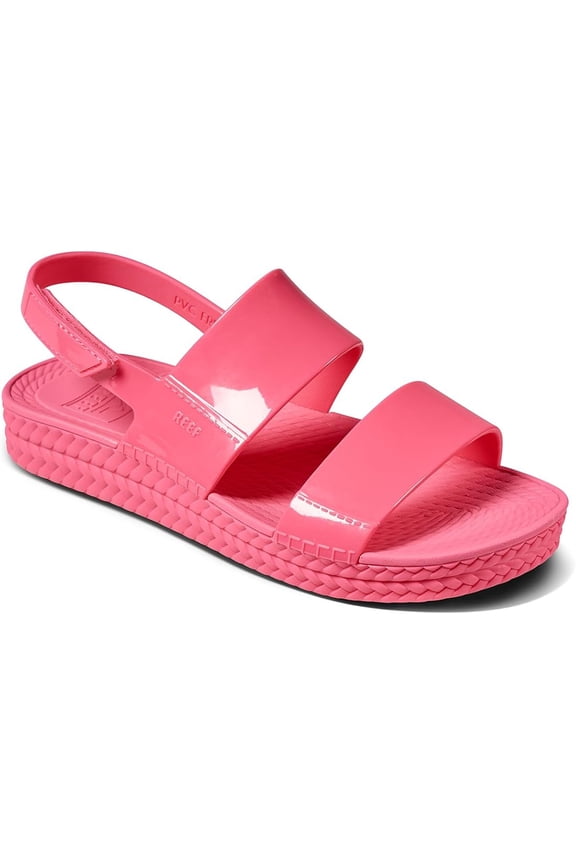 Water Vista Women's Platform Sandal, Water Friendly, Adjustable Strap, Hot Pink