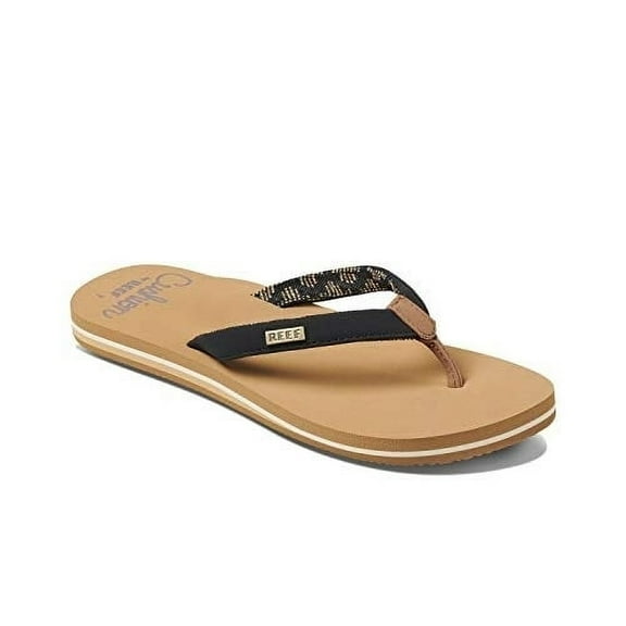 Reef Women's Sandals Cushion Sands, Black/Tan, 7