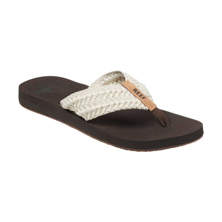 Reef Women s Sandals Cushion Threads Vintage White 9