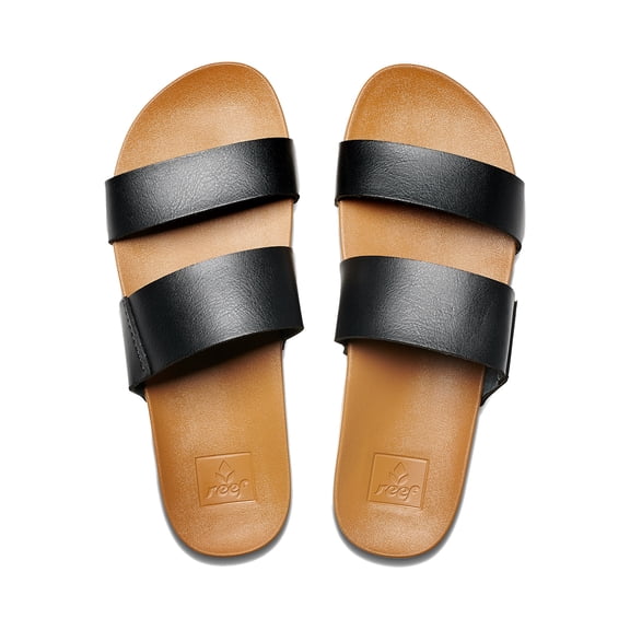 Reef Women's Sandals Cushion Vista, Black/Natural, 7