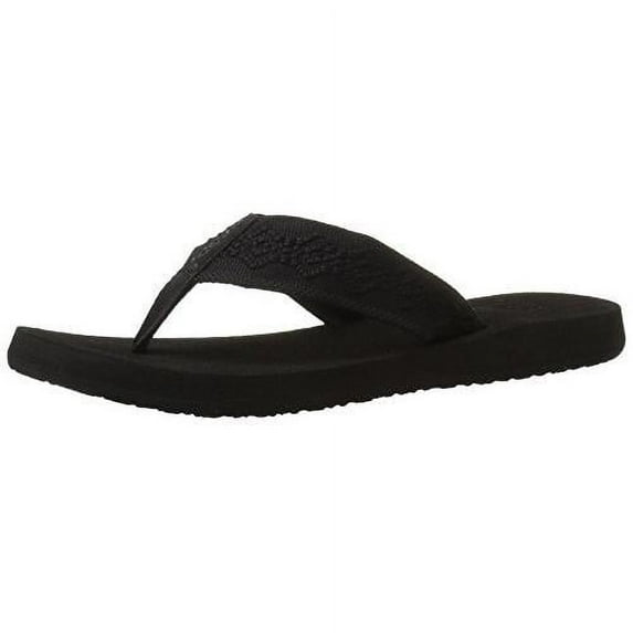 Reef Women's Sandals Sandy Flip Flops, Black/Black, 5