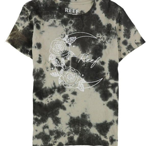 Reef Womens Relaxed Graphic T-Shirt, Black, Small