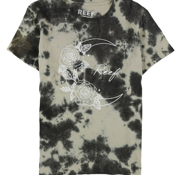 Reef Womens Relaxed Graphic T-Shirt, Black, Small