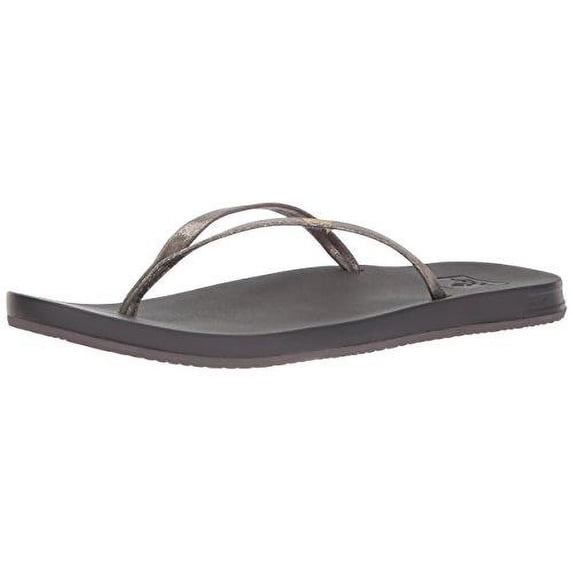 Reef Womens Sandals Slim | Vegan Leather Flip Flops for Women With Cushion Bounce Footbed | Waterproof