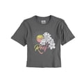 thumbnail image 1 of Reef Womens Sunshine And Flowers Graphic T-Shirt, Grey, X-Small, 1 of 1