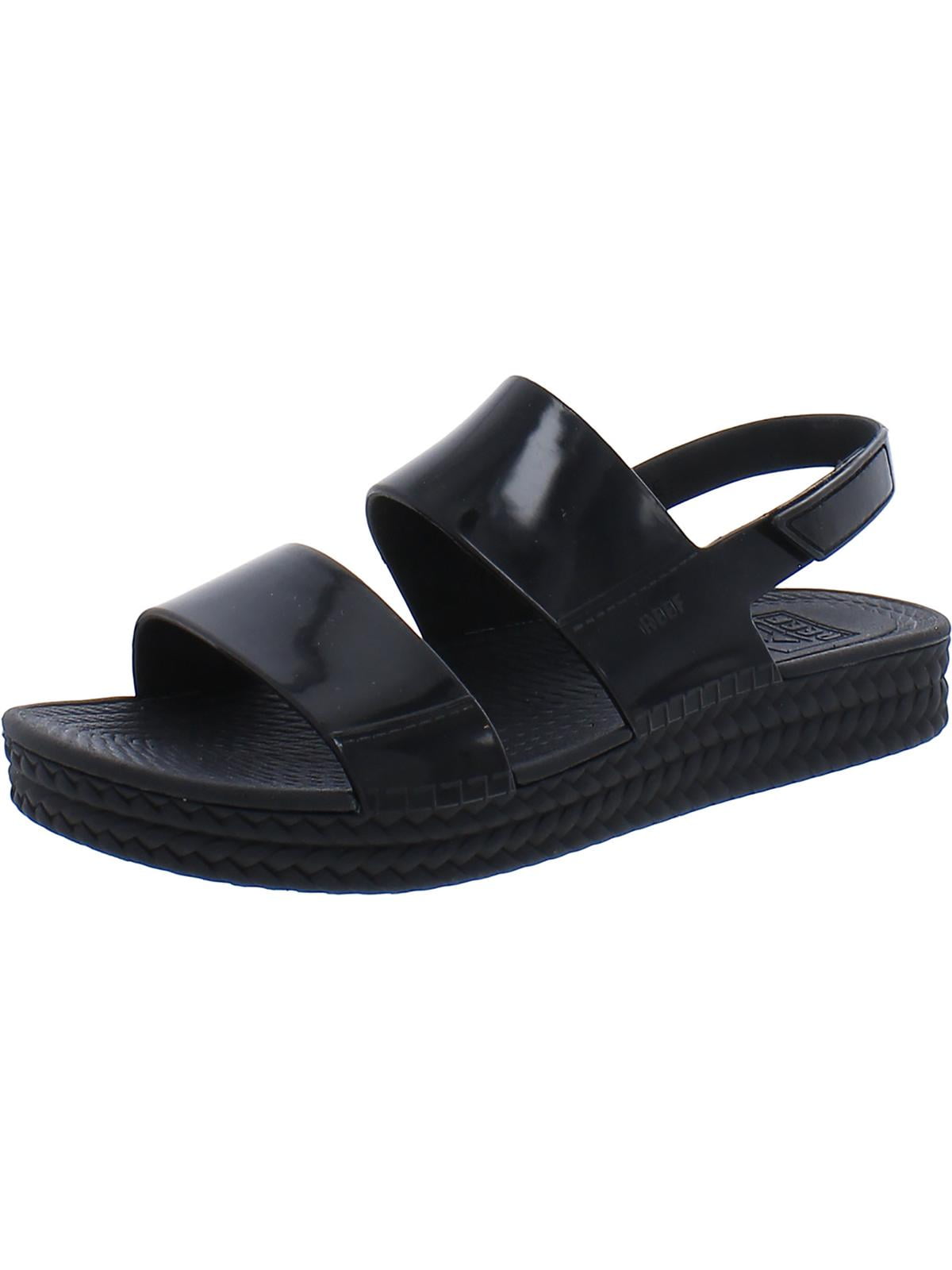 Reef Womens Water Vista Patent Slip On Slingback Sandals Walmart