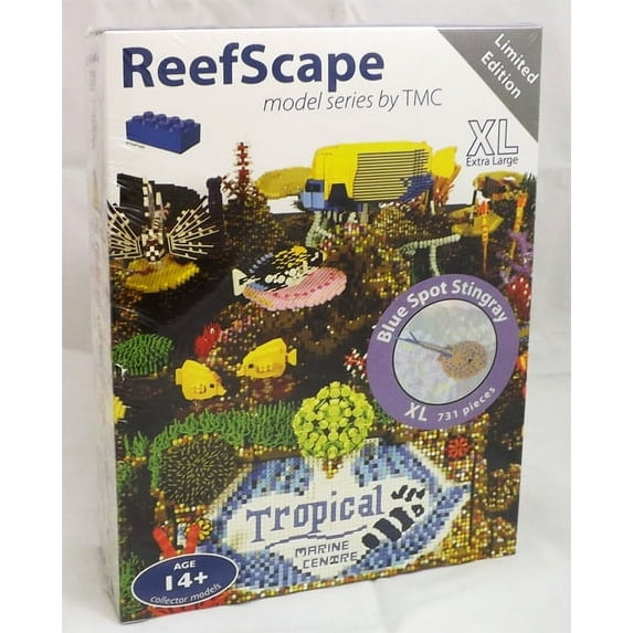 ReefScape Model Series 1: Custom LEGO Blue Spot Stingray Building Set