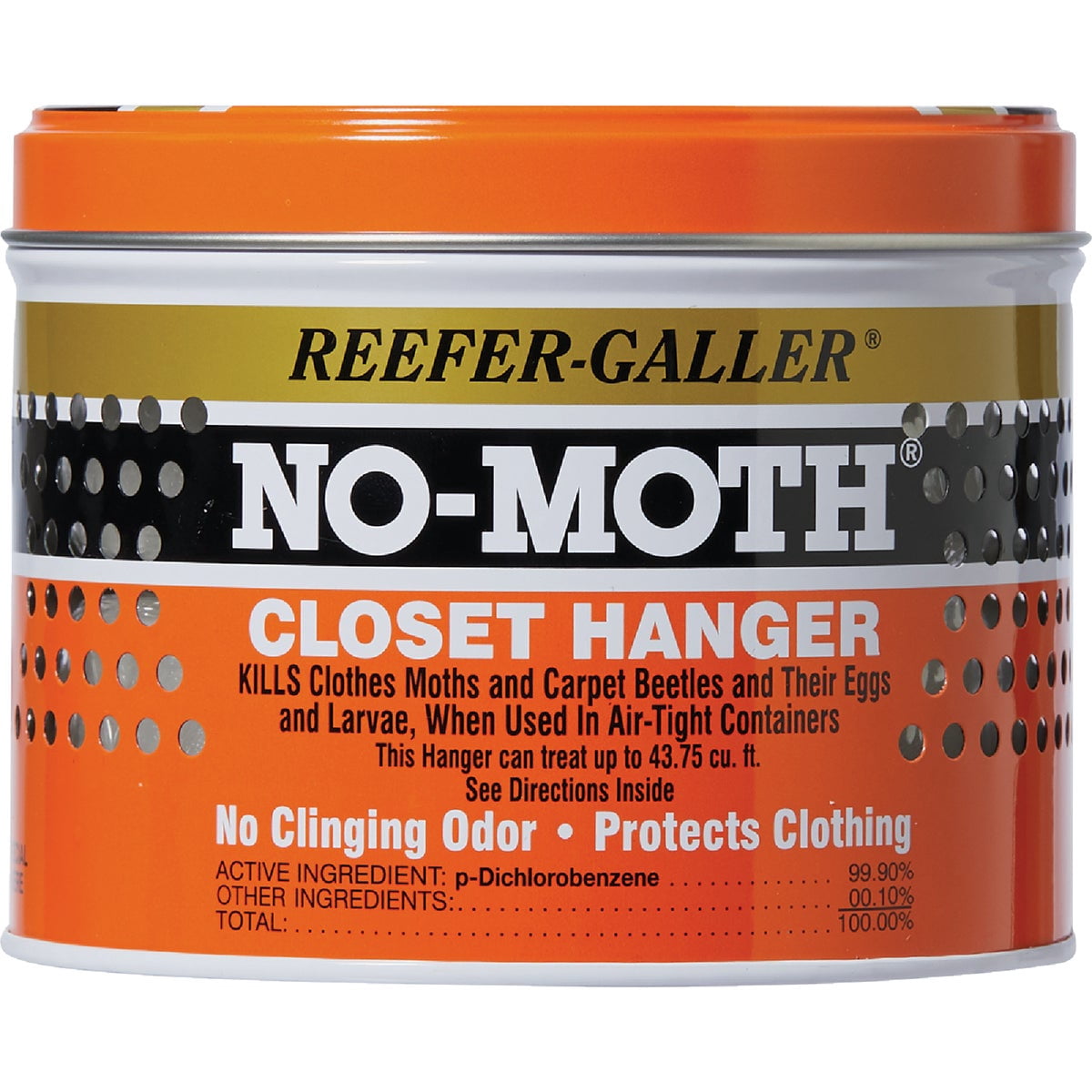 Reefer-Galler No Moth Closet Hanger - Moth Repellent, Refillable - Pack of 6, 14 oz. — Residential Use, Standard Application