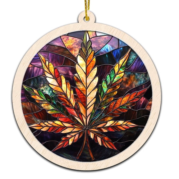 Reefer Madness Stained Glass Suncatcher Ornament  Ornament Gift for Family, Friends, Men & Women, Christmas 2025 Keepsake