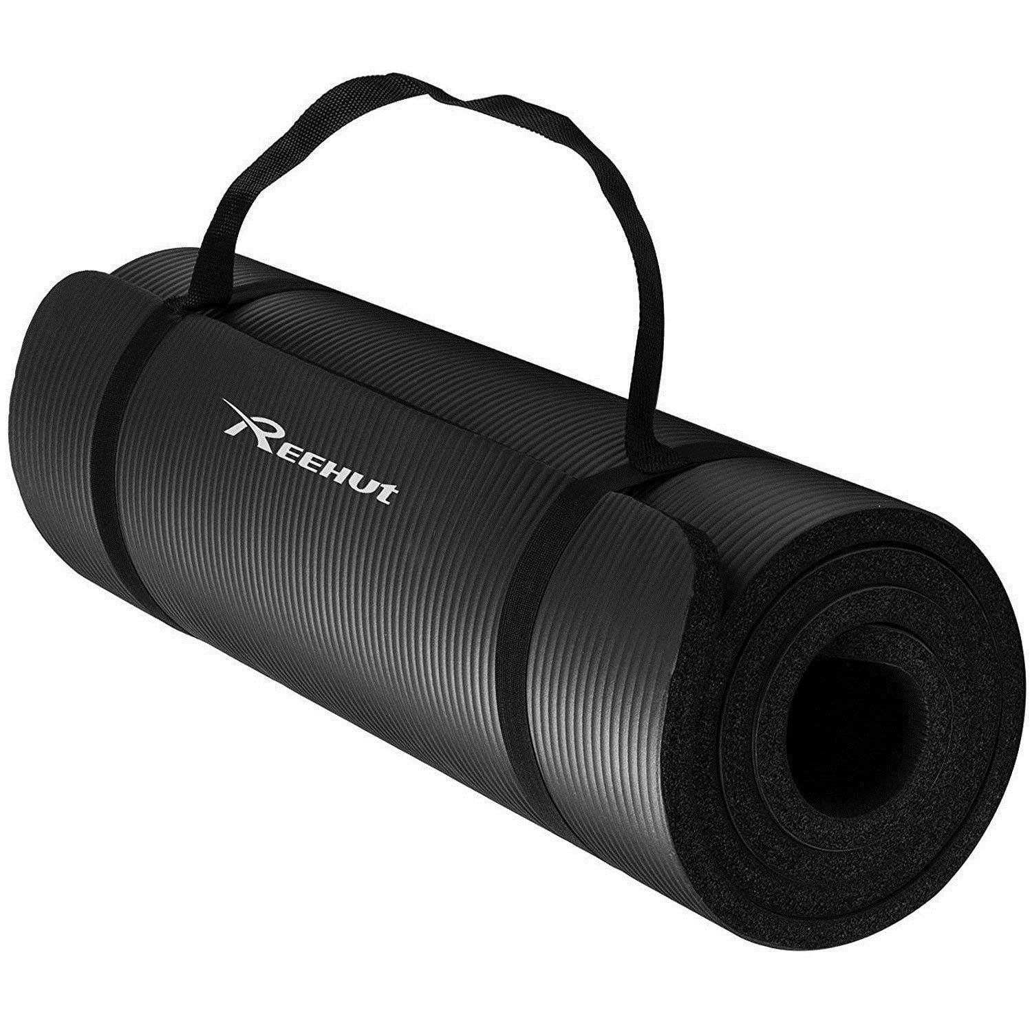 https://i5.walmartimages.com/seo/Reehut-1-2-Inch-Extra-Thick-High-Density-NBR-Exercise-Yoga-Mat-for-Pilates-Fitness-Workout-w-Carrying-Strap-Black_57b972ce-3078-4ec4-a9c7-ca106cf7ea35_1.ce1e435db9727ea2dcca3c4ca1e22487.jpeg