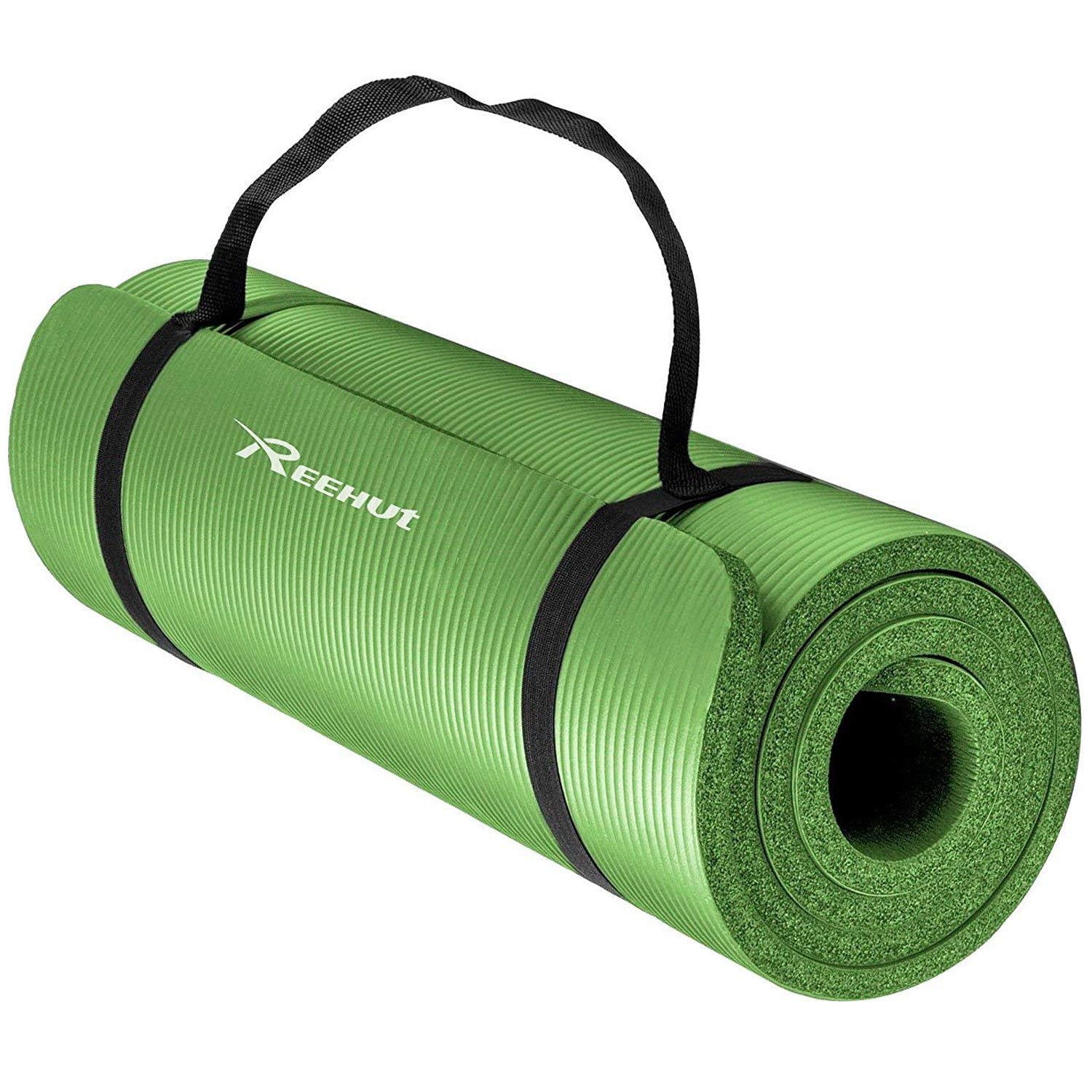 Reehut 1/2-Inch Extra Thick High Density NBR Exercise Yoga Mat