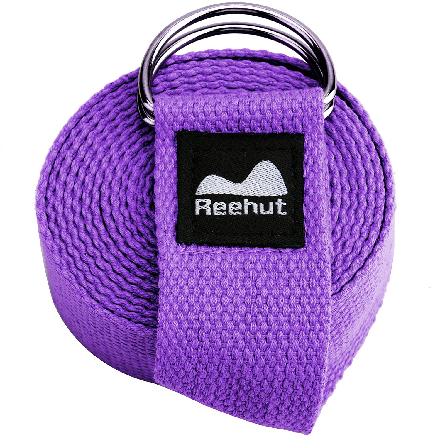 Reehut Fitness Exercise Yoga Strap w/ Adjustable D-Ring Buckle for  Stretching, Flexibility and Physical Therapy - (Purple, 6ft) 