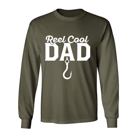 Reel Cool Dad Adult Long Sleeve T-shirt