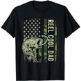 thumbnail image 1 of Reel Cool Dad Camouflage American Flag Father's Day T-Shirt, 1 of 5