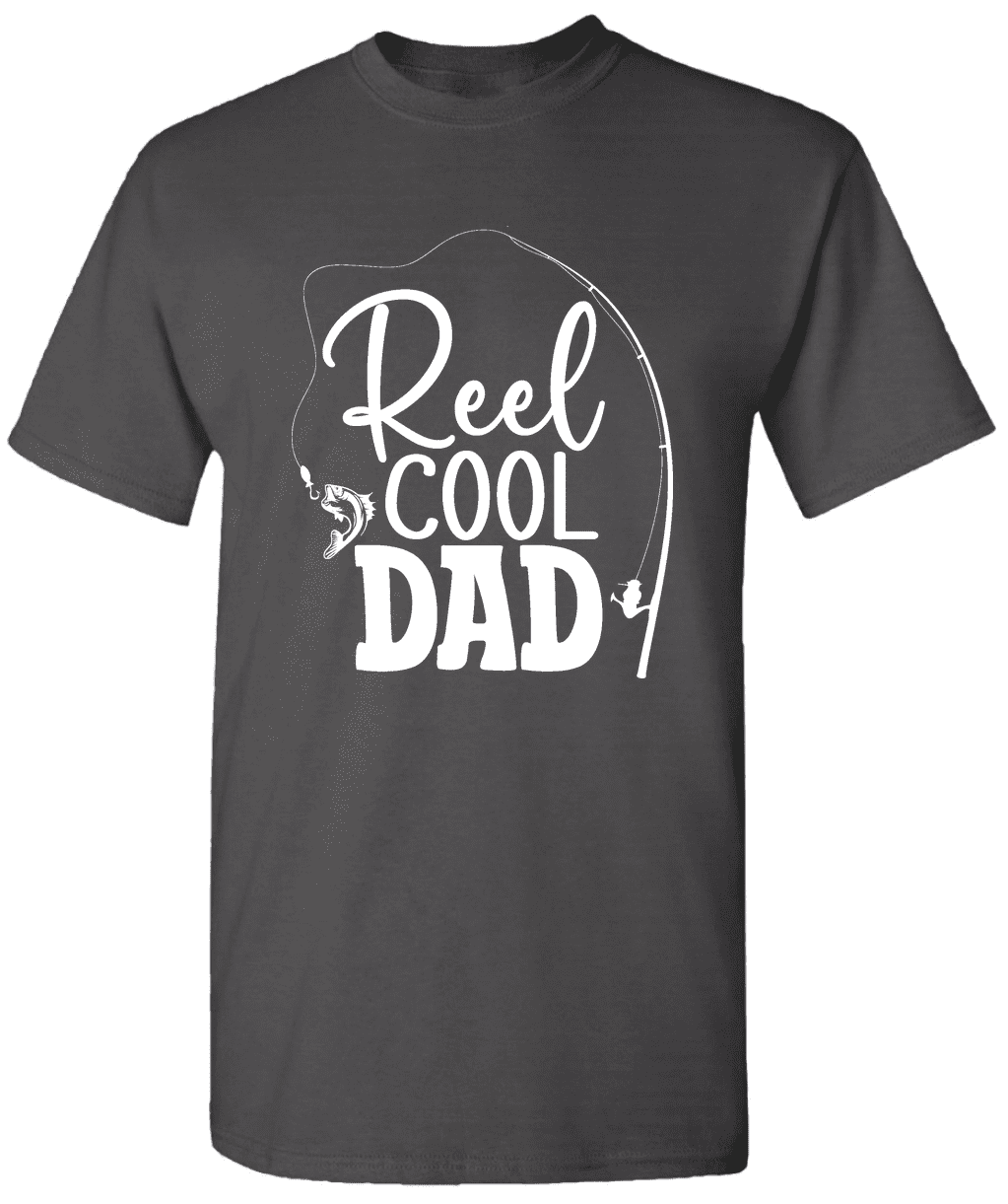 Reel Cool Papa Fishing T-Shirt Men's Size 2X Pole graphic Grey New with Tags