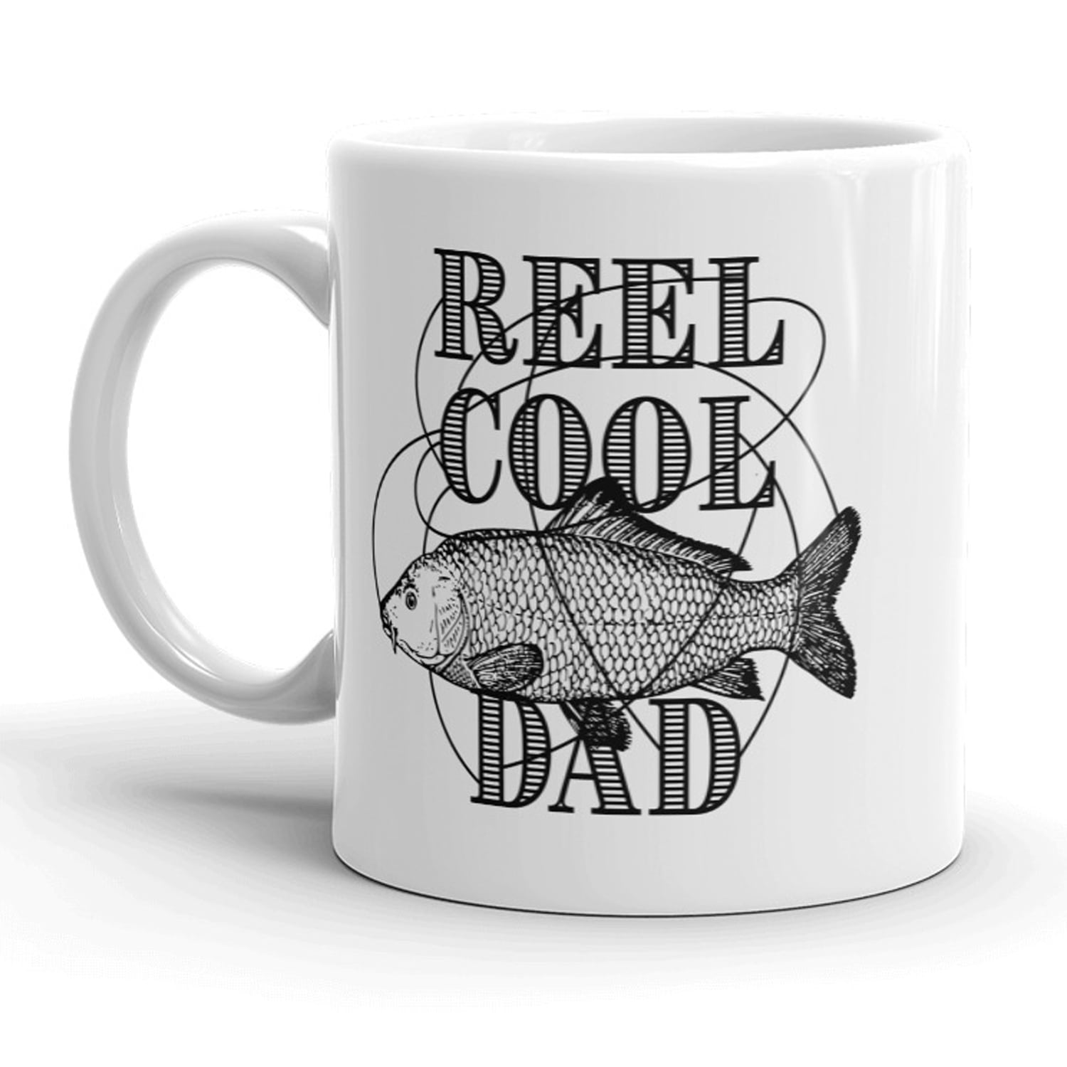 Reel Cool Dad Mug Funny Fathers Day Fishing Coffee Ghana