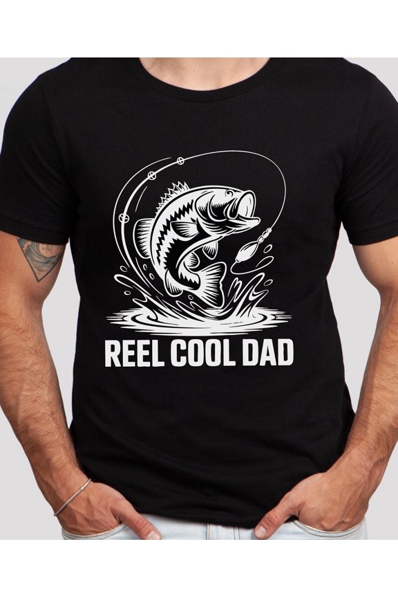 Reel Cool Dad Shirt, Daddy'S Fishing Buddy T-Shirt, Dad Fisherman, Gift From , Gifts For Dad From Son Or Daughter, Present Tshirt All Size S-5XL