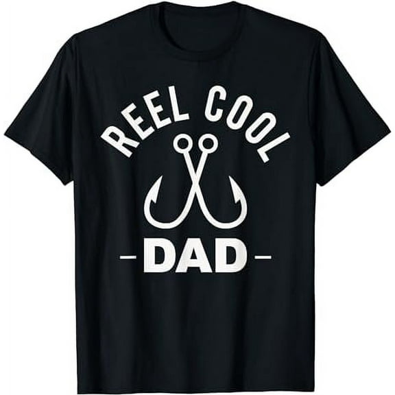 Reel Cool Dad Shirt Fishing Funny Shirts for Men T-Shirt
