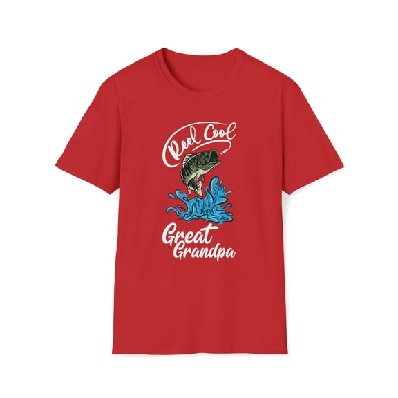 Reel Cool, Gildan Unisex Softstyle T-Shirt, Fishing Graphic Tee, S-3XL