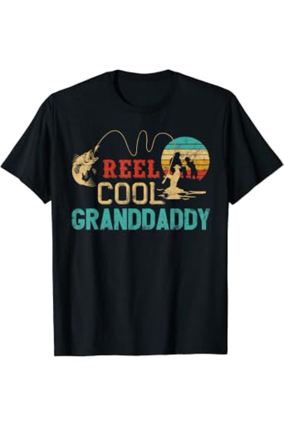 Reel Cool Granddaddy vintage fishing rod gifts grandpa T-Shirt