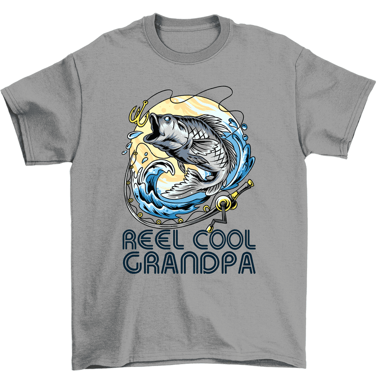 Mens Fishing Grandpa Shirt Reel Cool Grandpa T-Shirt Mens Fishing Grandpa Shirt Reel Cool Grandpa T-Shirt