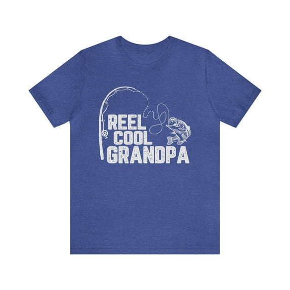 Reel Cool Grandpa Fishing Shirt, Fishing Lover, Dad Birthday Shirt