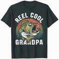 thumbnail image 1 of Reel Cool Grandpa T-Shirt Fishing Father's Day Shirt T-Shirt, 1 of 5