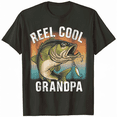 thumbnail image 1 of Reel Cool Grandpa T-Shirt Fishing Father's Day T-Shirt, 1 of 7