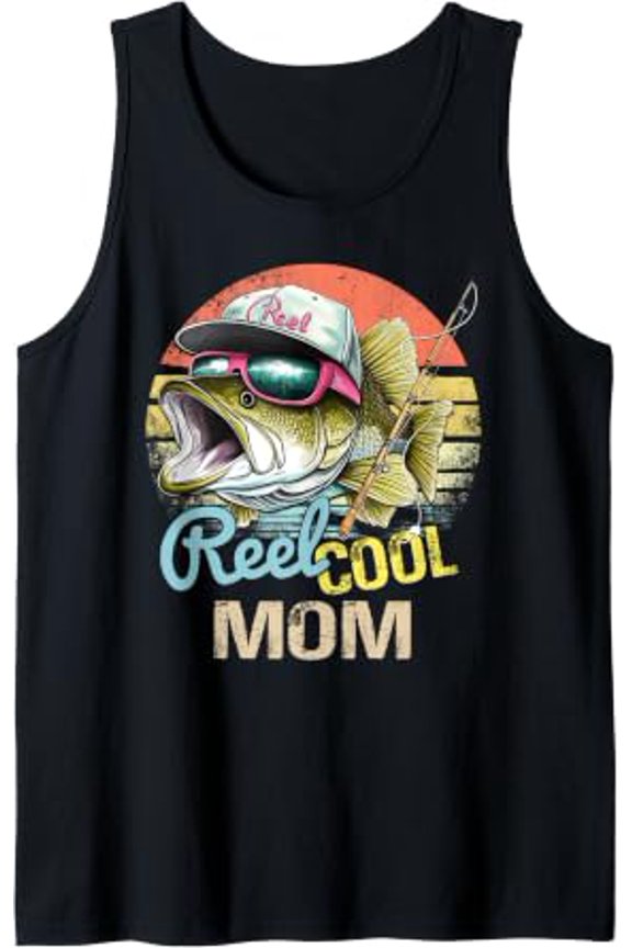 Reel Cool Mom Fishing Quotes For Uncle Tank Top Size S-3XL