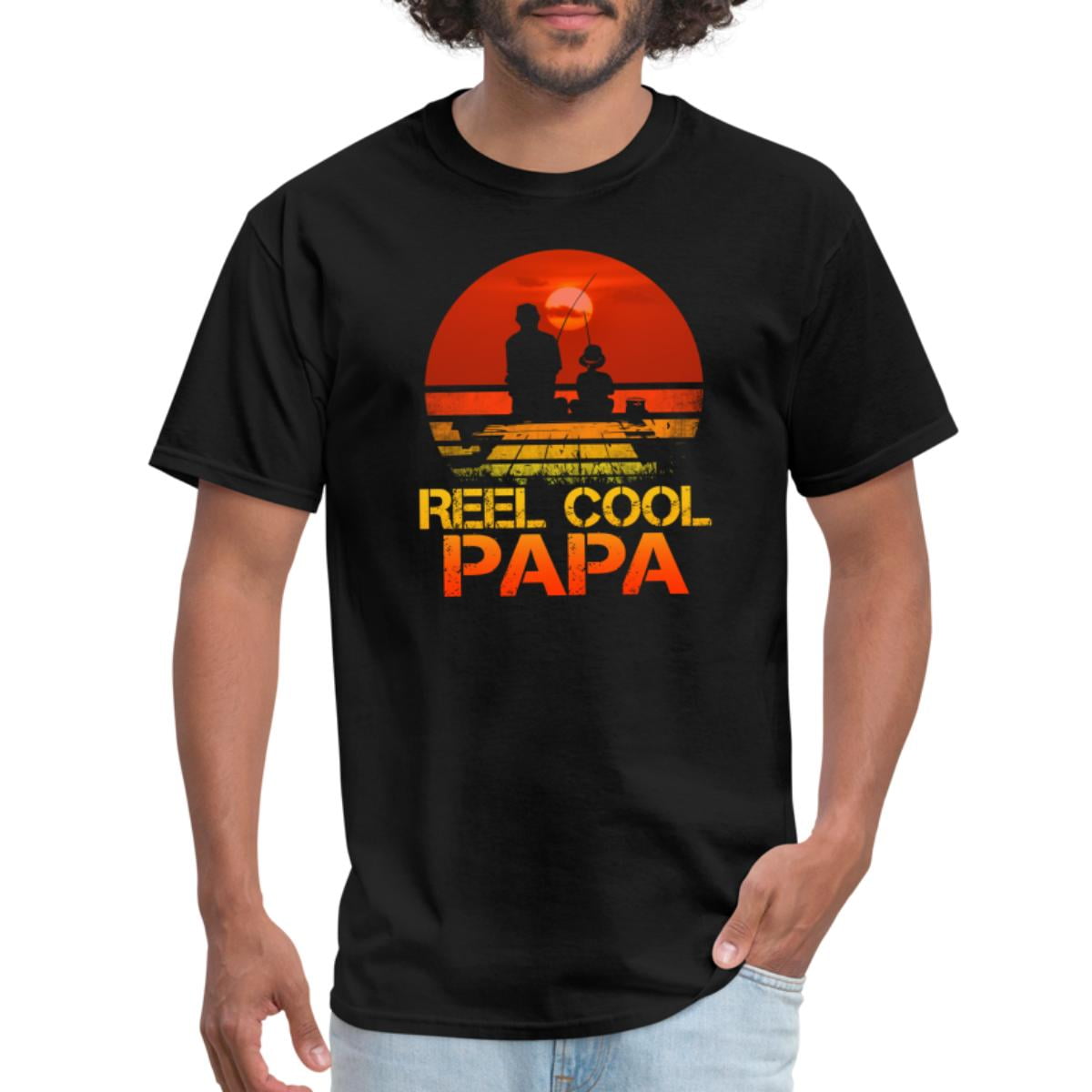Reel Cool Papa Fishing Lover Unisex Men's Classic T-Shirt - Walmart.com