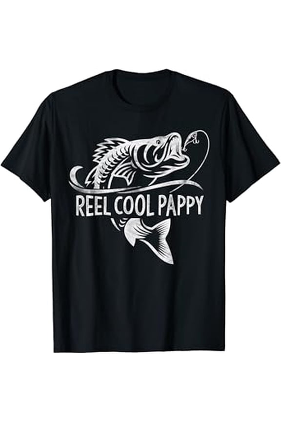 Reel Cool Pappy Fishing Gifts Pappy Father's Day T-Shirt