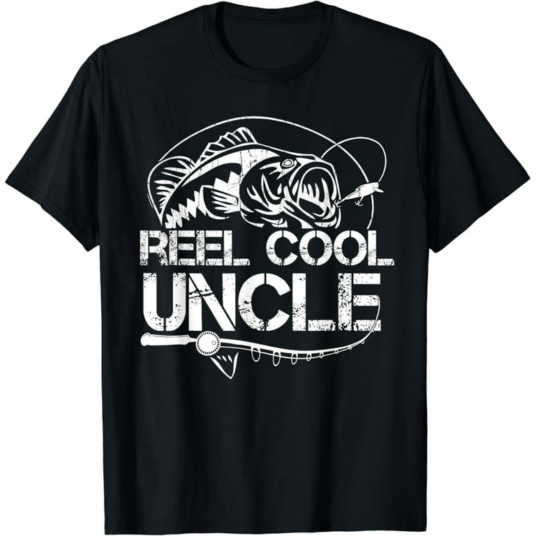 Vintage Reel Cool Uncle T-Shirt | Fishing Shirt For Men Vintage Reel Cool Uncle T-Shirt | Fishing Shirt For Men
