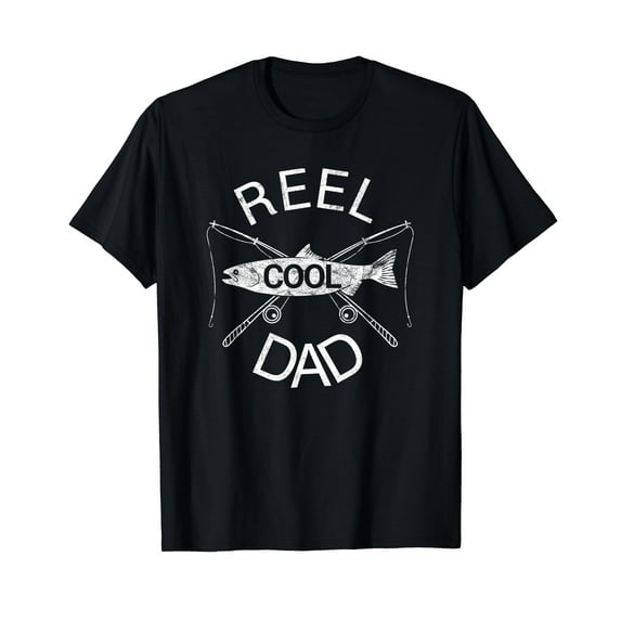 Reel Dad Fishing Daddy Dad Joke Cool Funny T-Shirt