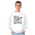 thumbnail image 1 of Reel Fly Guy Fishing Lover Cool Funny Unisex Plus Fleece Graphic Sweatshirt Brisco Brands 2X, 1 of 5