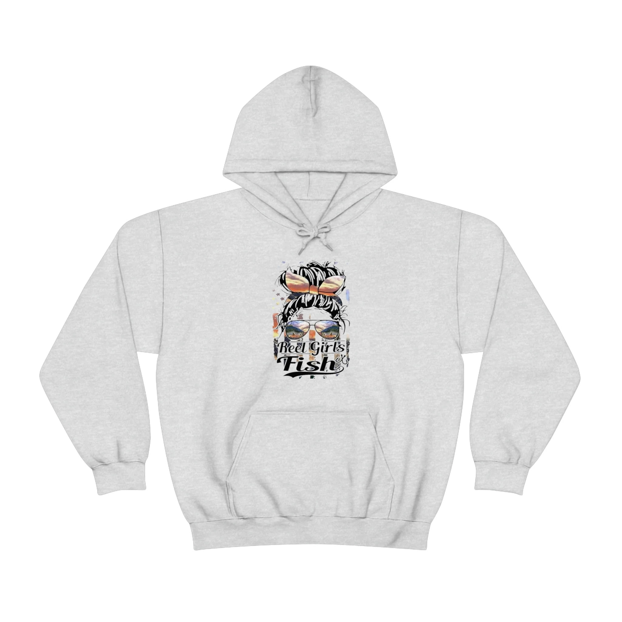 Reel Girls Fish Hoodie, Fishing hoodie, woman hoodie, country shirt Unisex  Heavy Blend™ Hooded Sweatshirt 