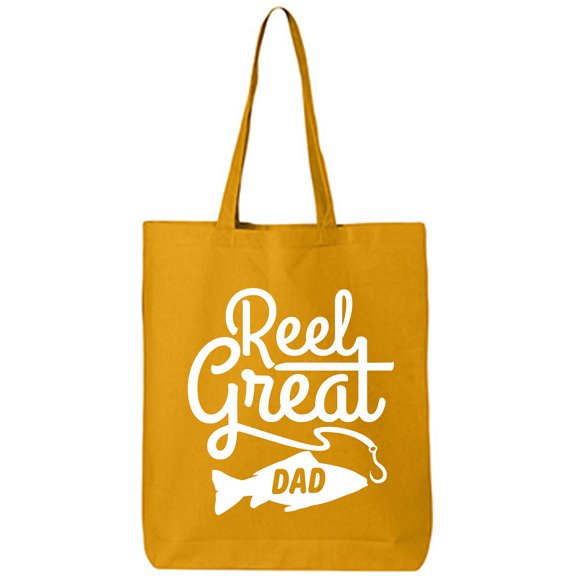 Reel Great Dad Cotton Canvas Tote Bag