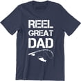 thumbnail image 1 of Reel Great Dad - Funny Fathers Day Fish Lover Men's Gift T-Shirt, 1 of 4