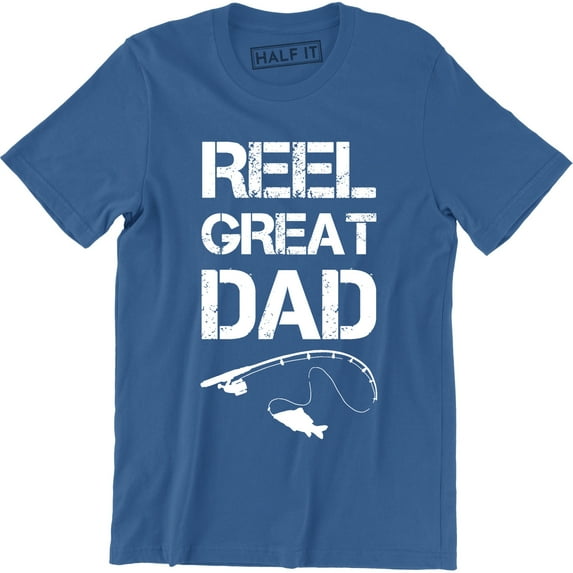 Reel Great Dad - Funny Fathers Day Fish Lover Men's Gift T-Shirt