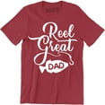 thumbnail image 1 of Reel Great Dad Funny Fishing Cool Daddy Fathers Day Gift Idea Men's T-Shirt, 1 of 4