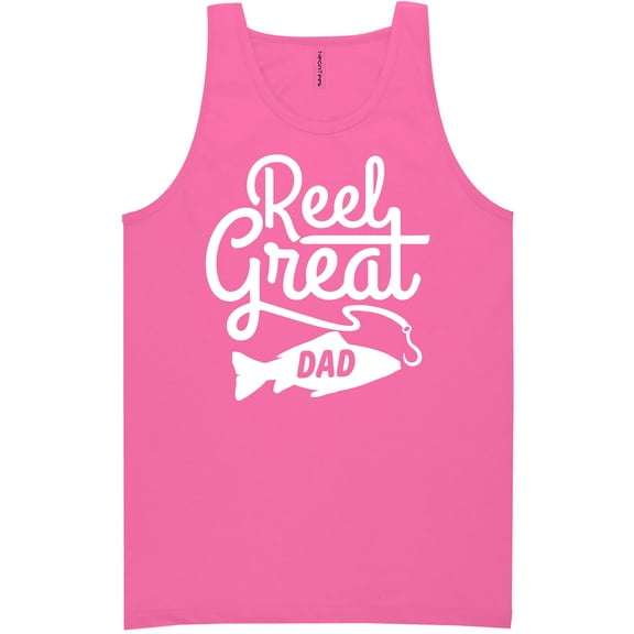 Reel Great Dad Neon Tank Top