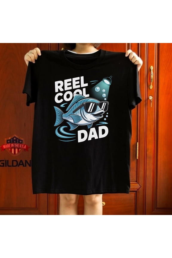 Reel Great Parent Funny Fishing Outdoor Hobby Gift Fan Gift Graphic Tee,for unisex up to 5XL