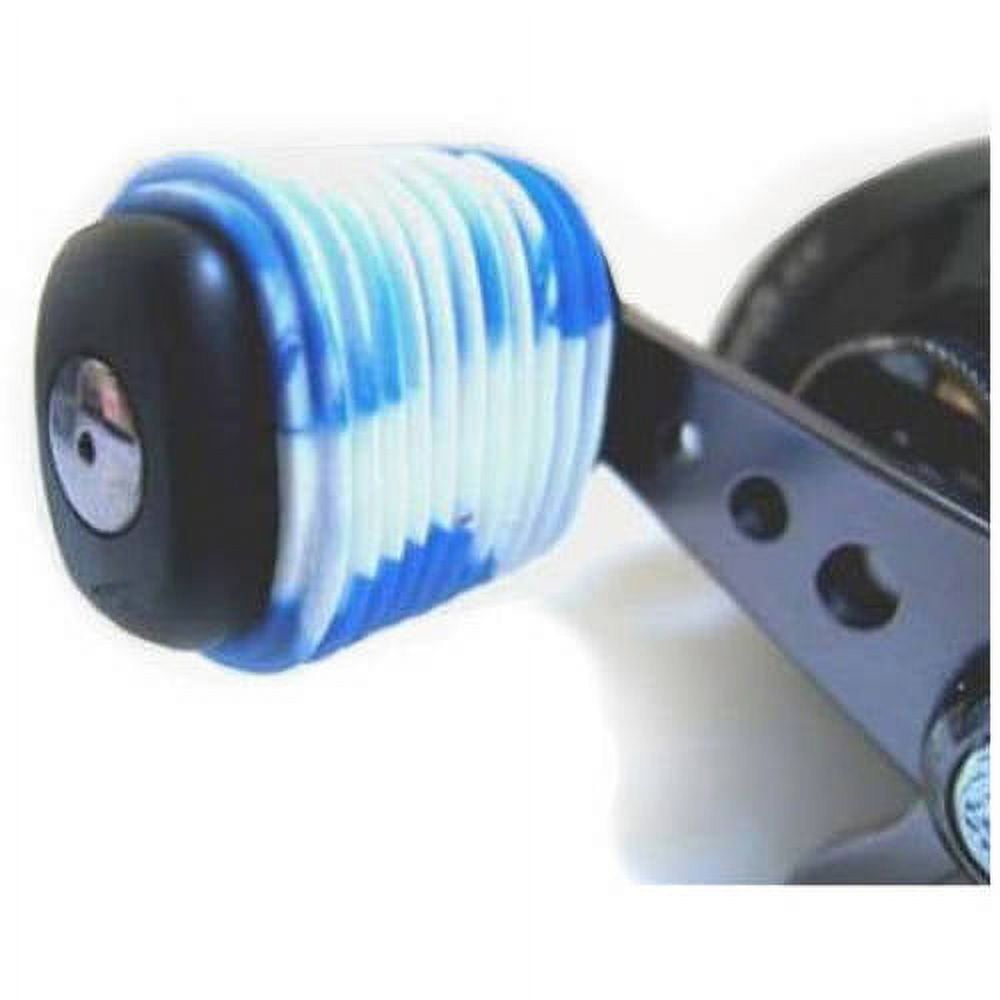 Reel Grip 1149 Slip On Rubber Reel Handle Knob Cover 2 pc Blue And White 