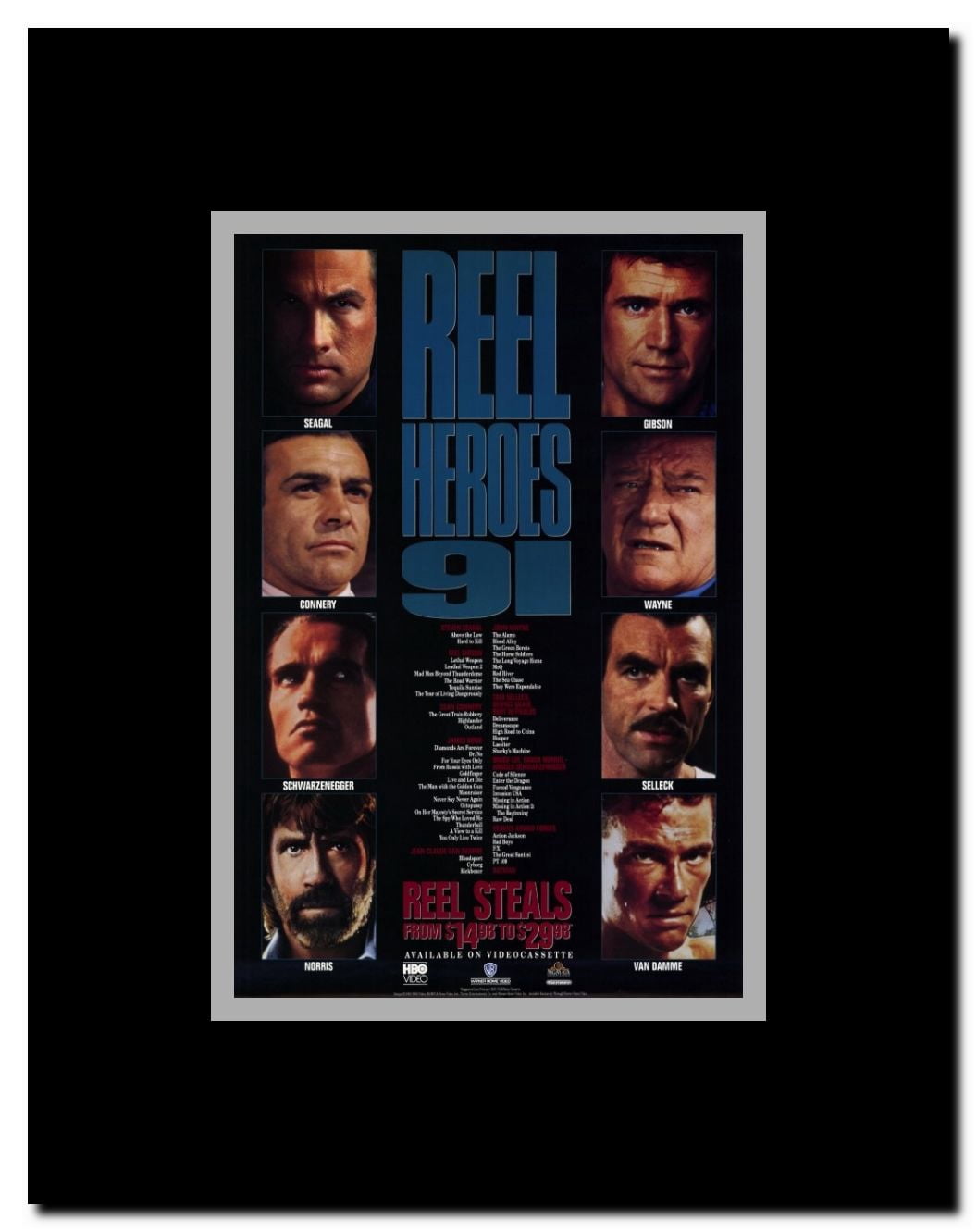 Reel Heroes Framed Movie Poster