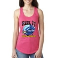 thumbnail image 1 of Reel It Like You Stole It Ladies Racerback Tank Top, Hot Pink, Small, 1 of 3