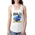 thumbnail image 1 of Reel It Like You Stole It Ladies Racerback Tank Top, White, Small, 1 of 3