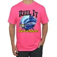 thumbnail image 1 of Reel It Like You Stole It Men's Graphic T-Shirt, Neon Pink, Medium, 1 of 3