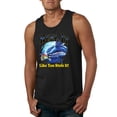 thumbnail image 1 of Reel It Like You Stole It Mens Graphic Tank Top, Black, Small, 1 of 3